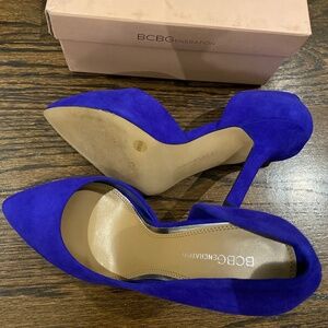 BCBGeneration Jaze Suede Pump 8.5W - Colbalt